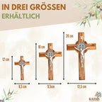 Crucifix de Saint Benoît en bois d'olivier