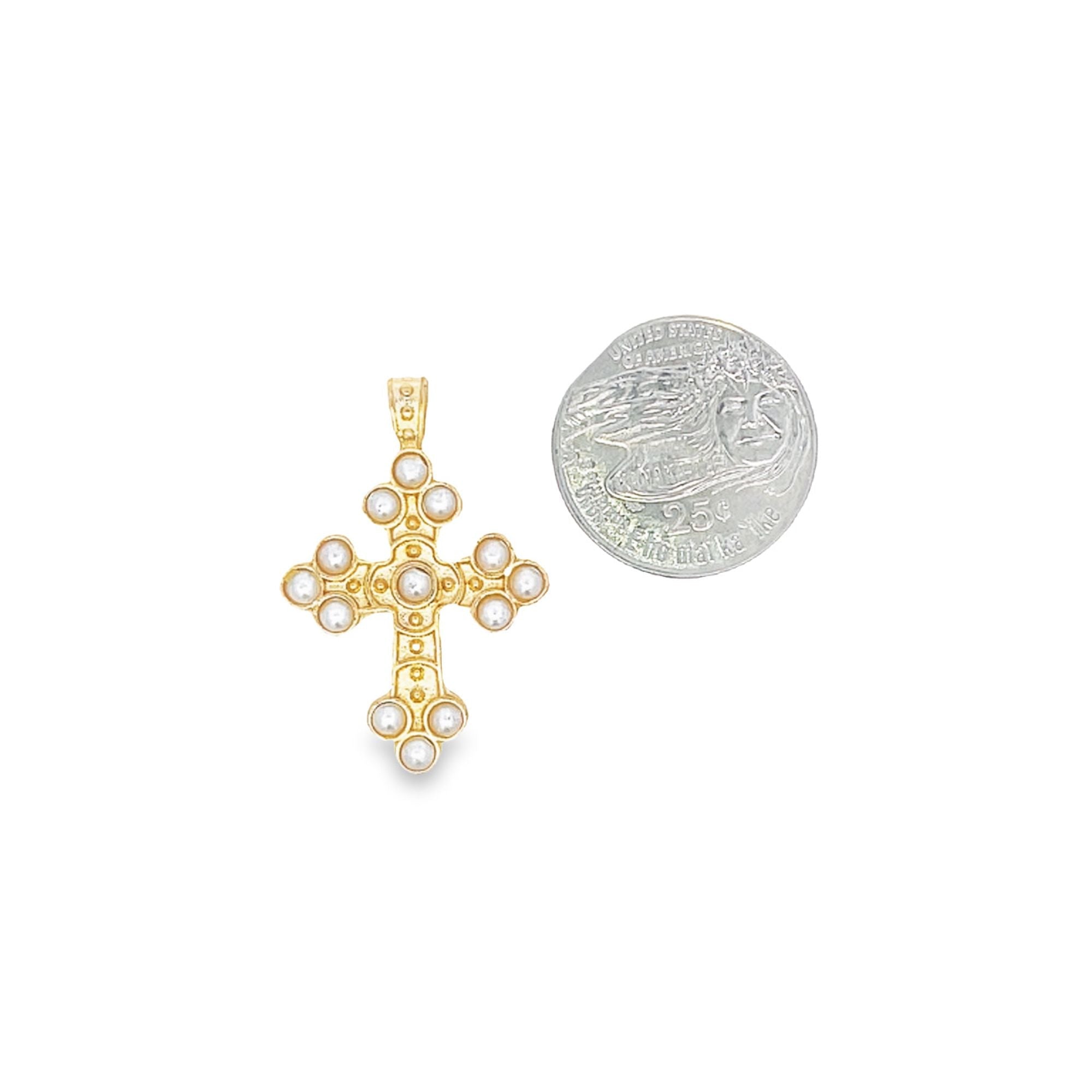 Pendentif perles et or 18 carats