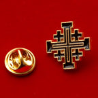 Broche Croix de Jérusalem – plusieurs coloris