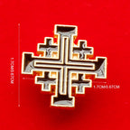 Broche Croix de Jérusalem – plusieurs coloris