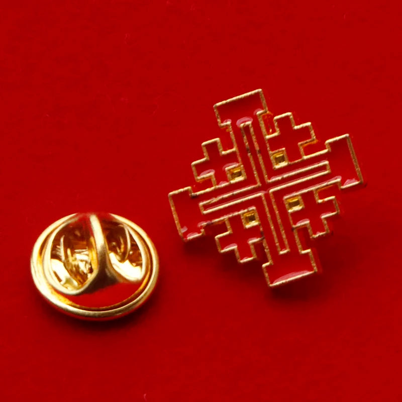 Broche Croix de Jérusalem – plusieurs coloris