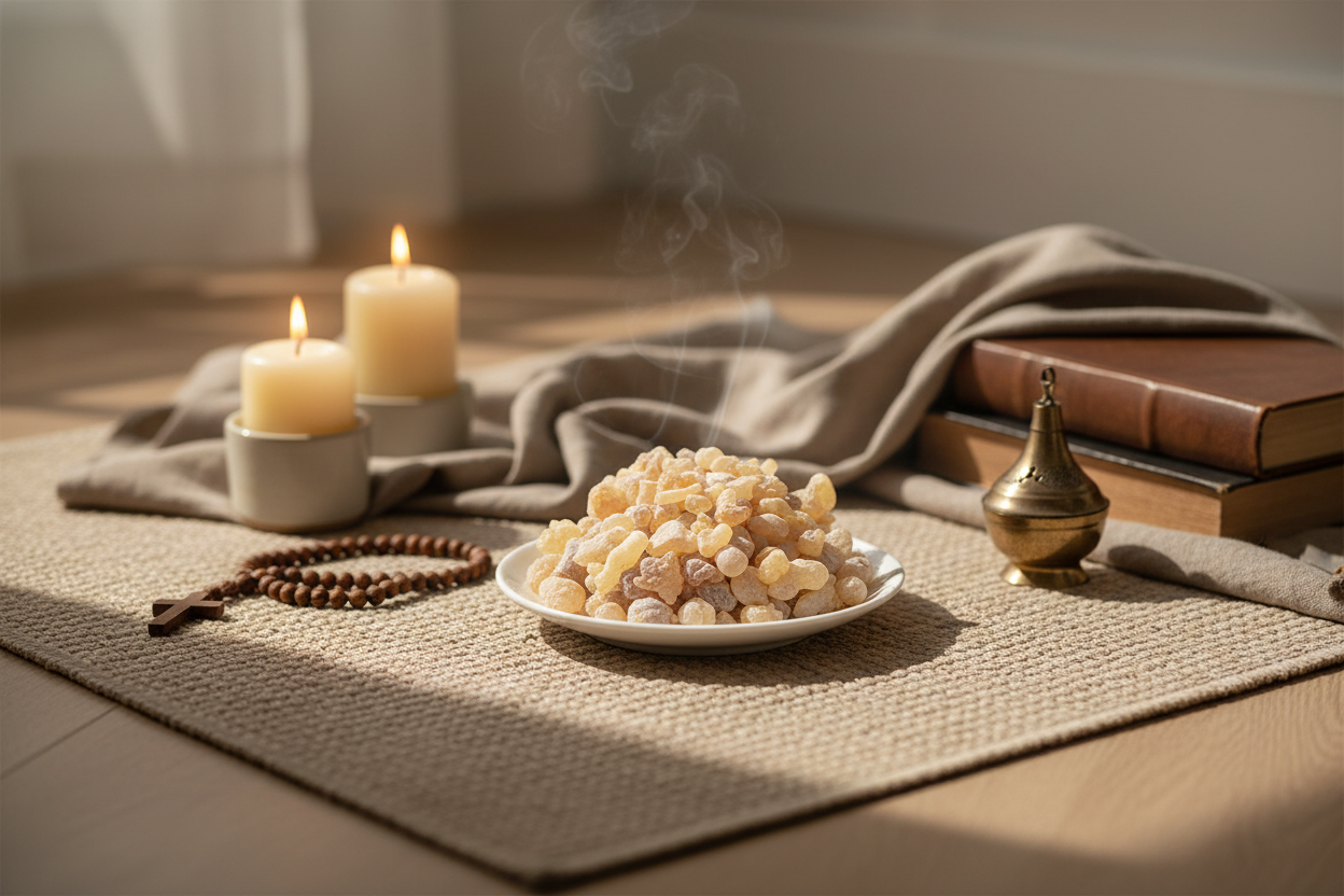 👑 Encens des Rois Mages – Oliban & Myrrhe Naturels (Qualité Liturgique) | Stella Christi