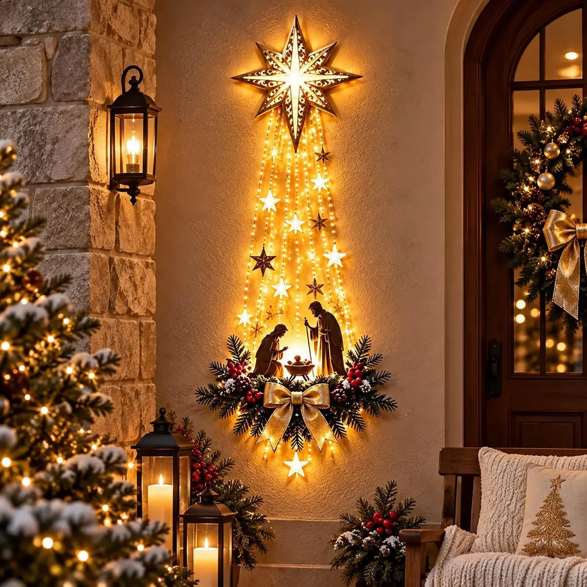 Décor mural de Noël ange ou étoile – acrylique – visuel fournisseur 7