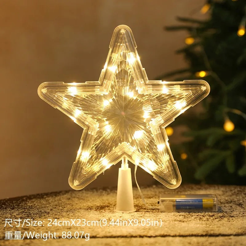 Étoiles et lunes lumineuses LED – modèles de Noël – détail 7