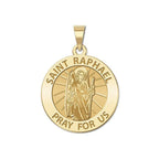 Médaille Saint Raphaël Archange – pendentif avec prière latine
