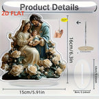 Nativité et Vierge Marie – décor illustré en acrylique 2D – visuel fournisseur 12