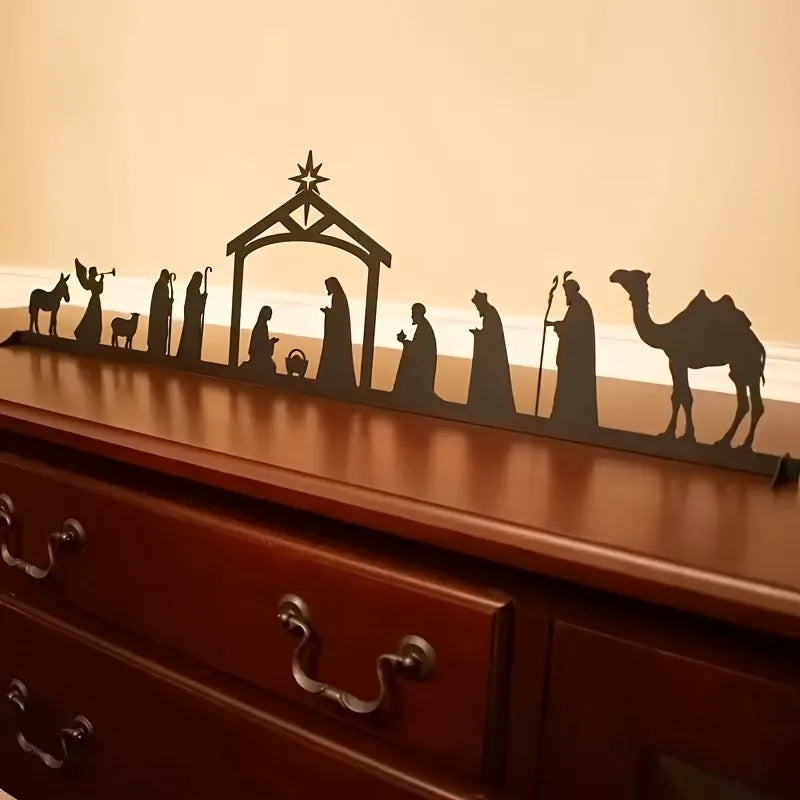 Crèche de Noël en métal – silhouette à poser, 30 cm – visuel fournisseur 2