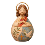 Boîte à bijoux chrétienne – Vierge Marie et Jésus en prière