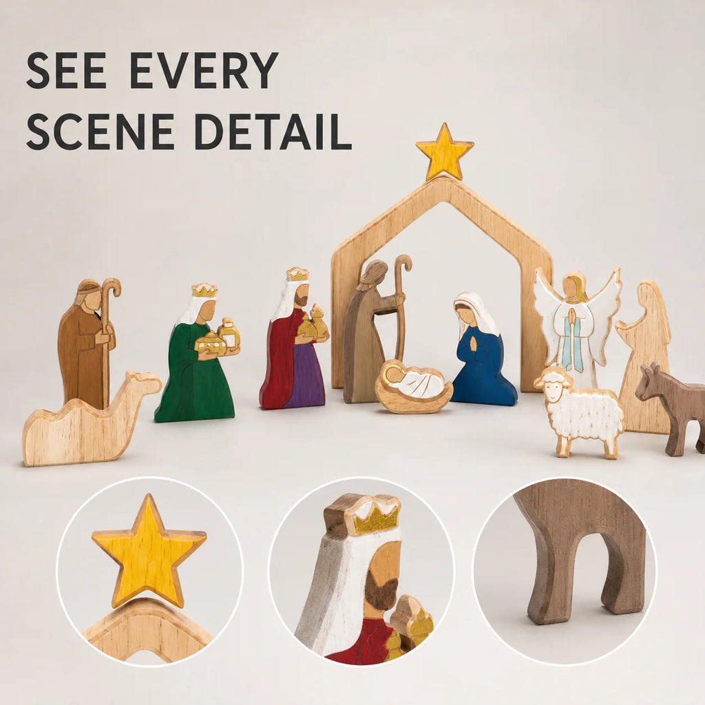 Crèche de Noël à composer – 12 ou 13 pièces – visuel fournisseur 2