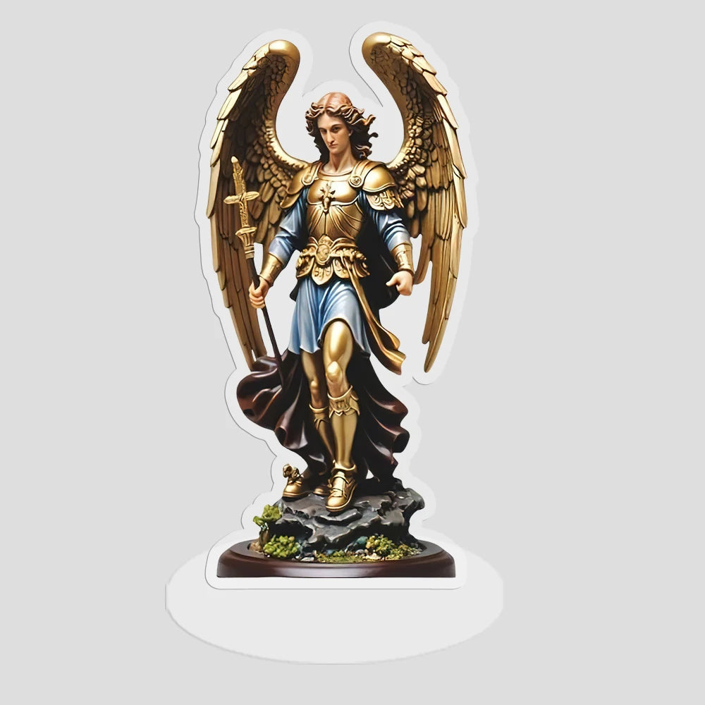 Saint Michel Archange – décoration murale 2D dorée