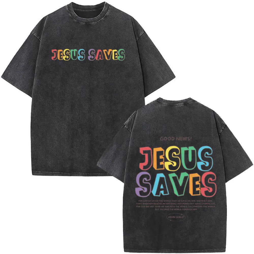 T-shirt chrétien unisexe Stella Christi – Col rond