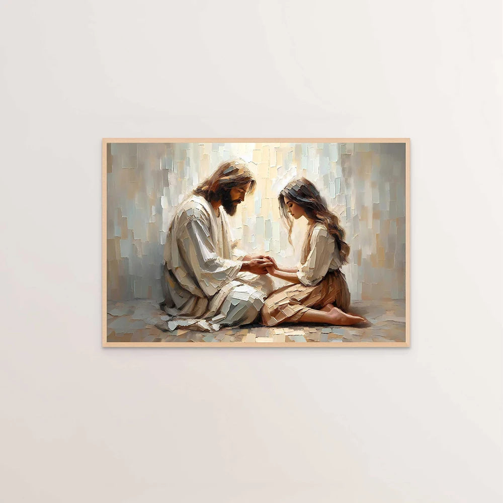 Affiche de Jésus-Christ sur toile – sans cadre – visuel fournisseur 3