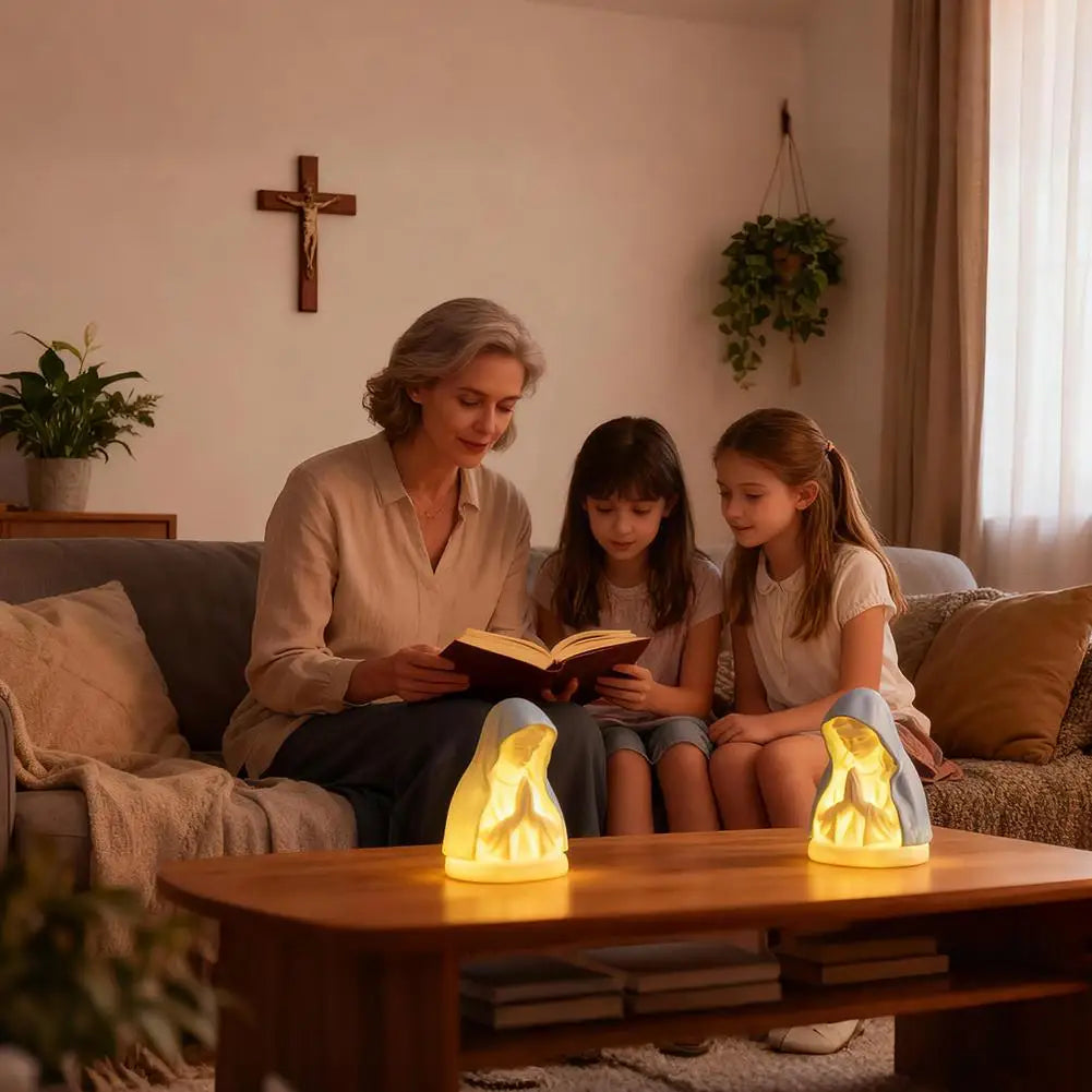Vierge Marie lumineuse – décor de prière, 13 cm – visuel fournisseur 5