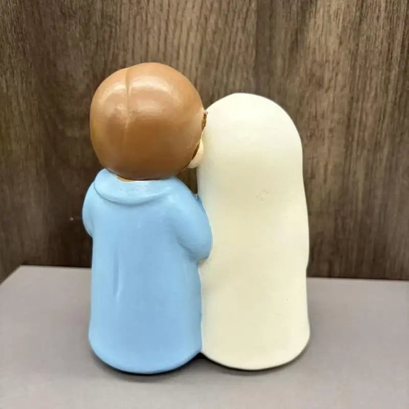 Sainte Famille miniature en résine – crèche de Noël – vue du produit