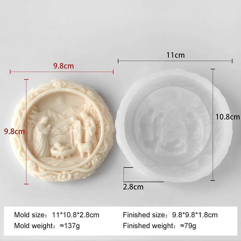 Moule Sainte Famille en silicone – créations de Noël – visuel fournisseur 9