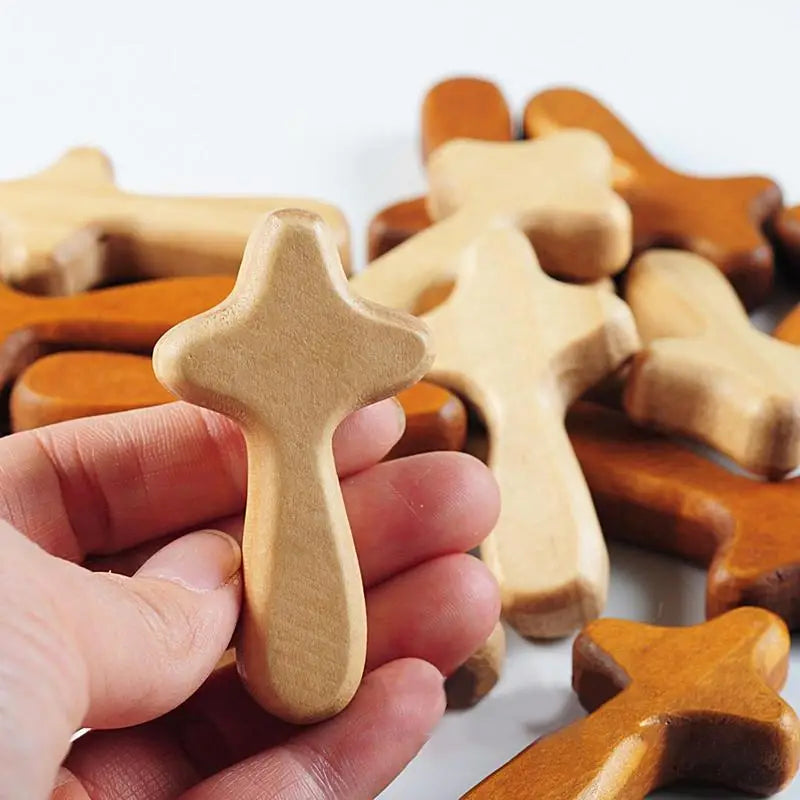 Croix de prière en bois – unité ou lot de 24