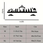 Crèche de Noël en métal – silhouette à poser, 30 cm – visuel fournisseur 4