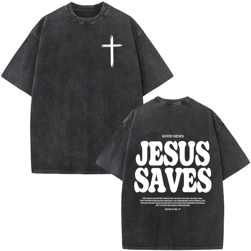 T-shirt chrétien unisexe Stella Christi – Col rond
