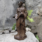 Sacré-Cœur de Jésus – figurine décorative aspect bois – visuel fournisseur 5