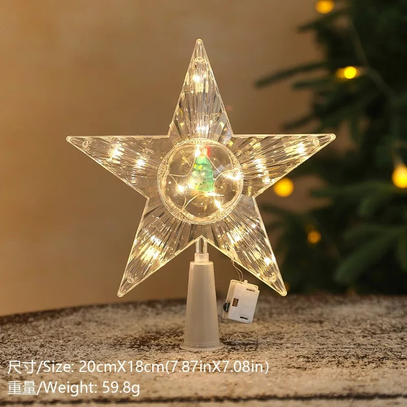Étoiles et lunes lumineuses LED – modèles de Noël – détail 13