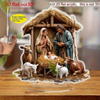 Nativité et Vierge Marie – décor illustré en acrylique 2D – visuel fournisseur 6