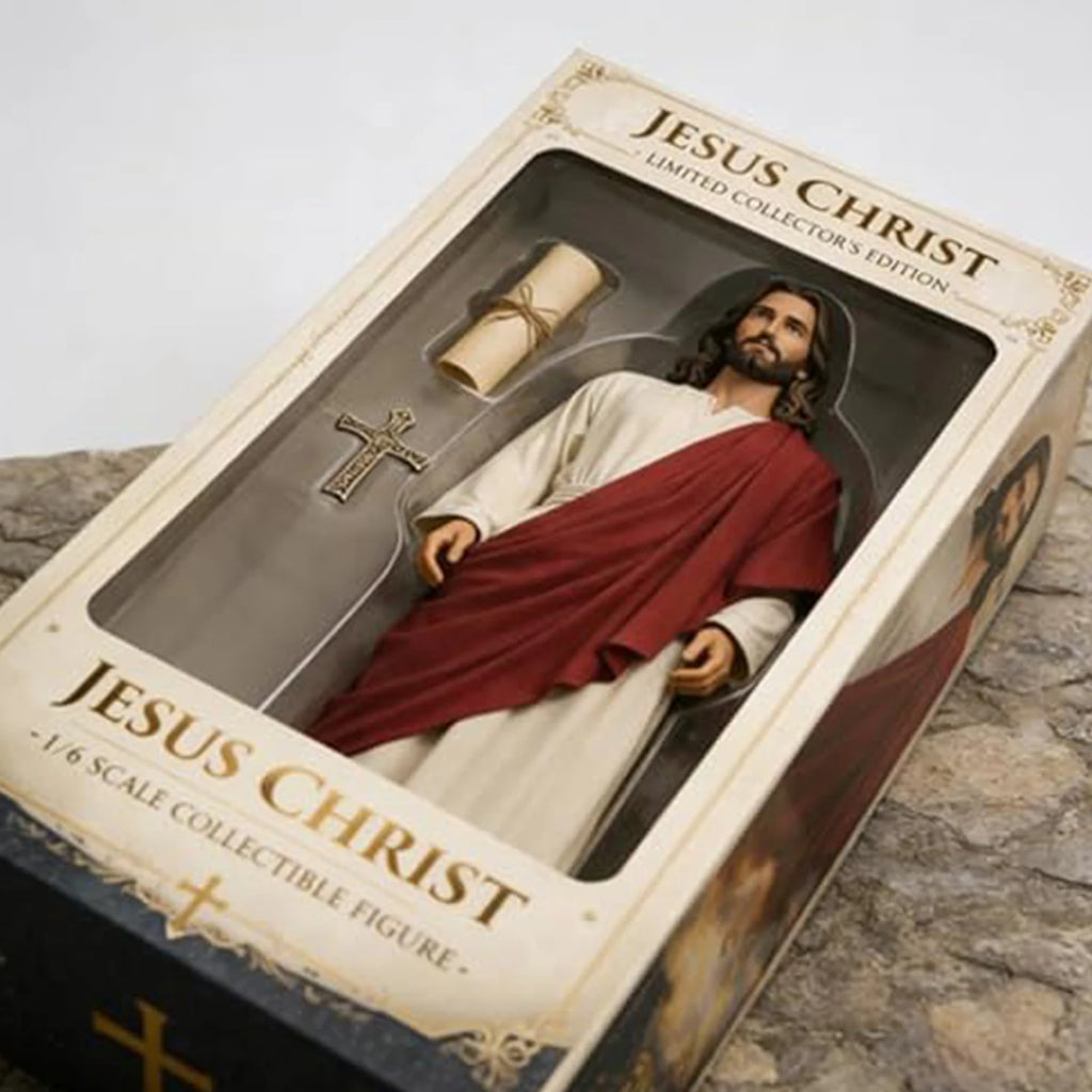 Décoration Jésus aux bras ouverts – résine, modèle plat – visuel fournisseur 5