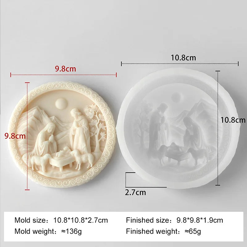 Moule Sainte Famille en silicone – créations de Noël – visuel fournisseur 7