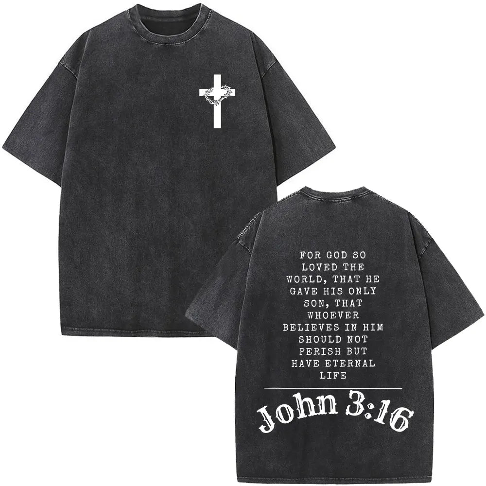 T-shirt chrétien unisexe Stella Christi – Col rond