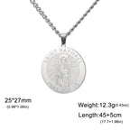 Médaille Saint Raphaël Archange – pendentif avec prière latine