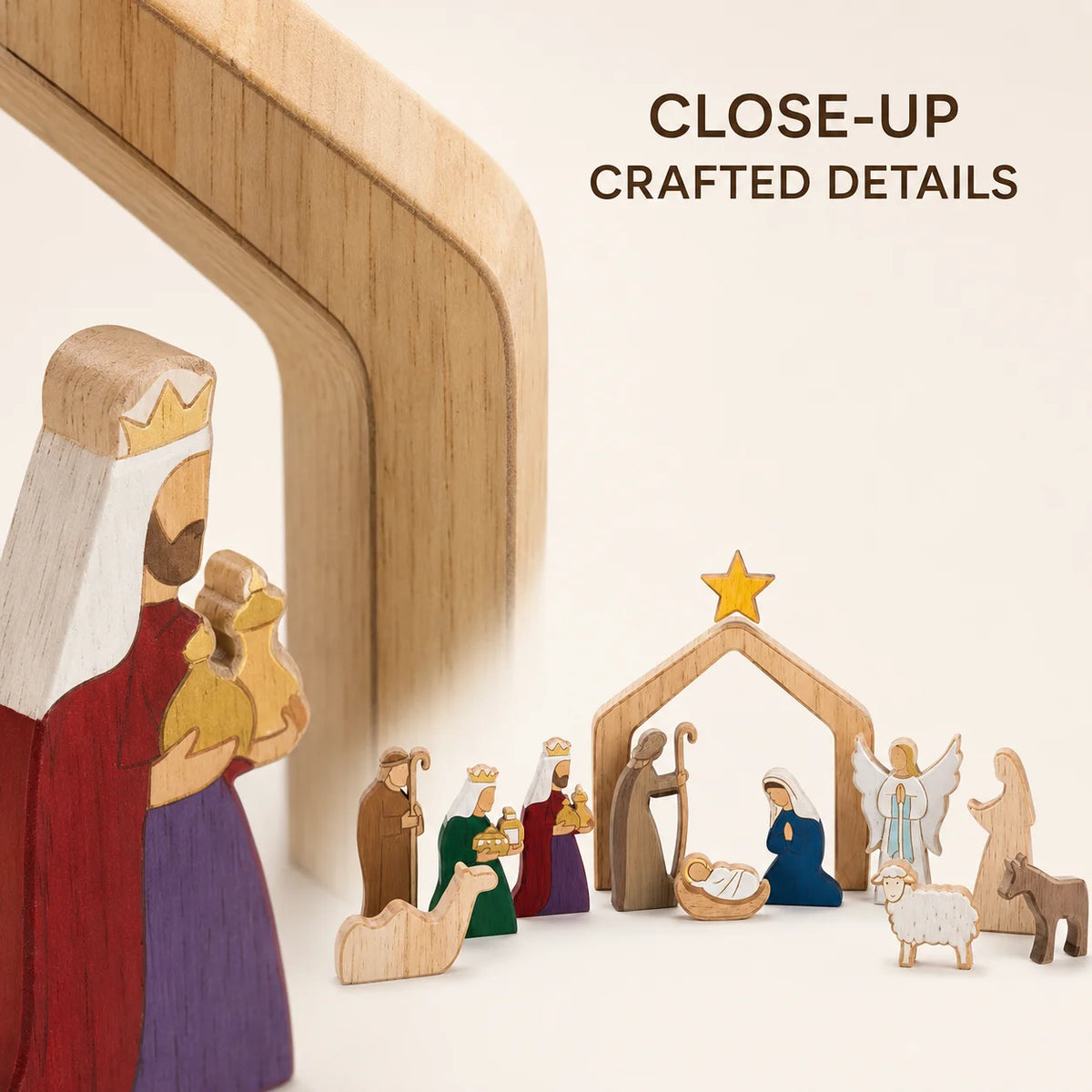 Crèche de Noël à composer – 12 ou 13 pièces – visuel fournisseur 3