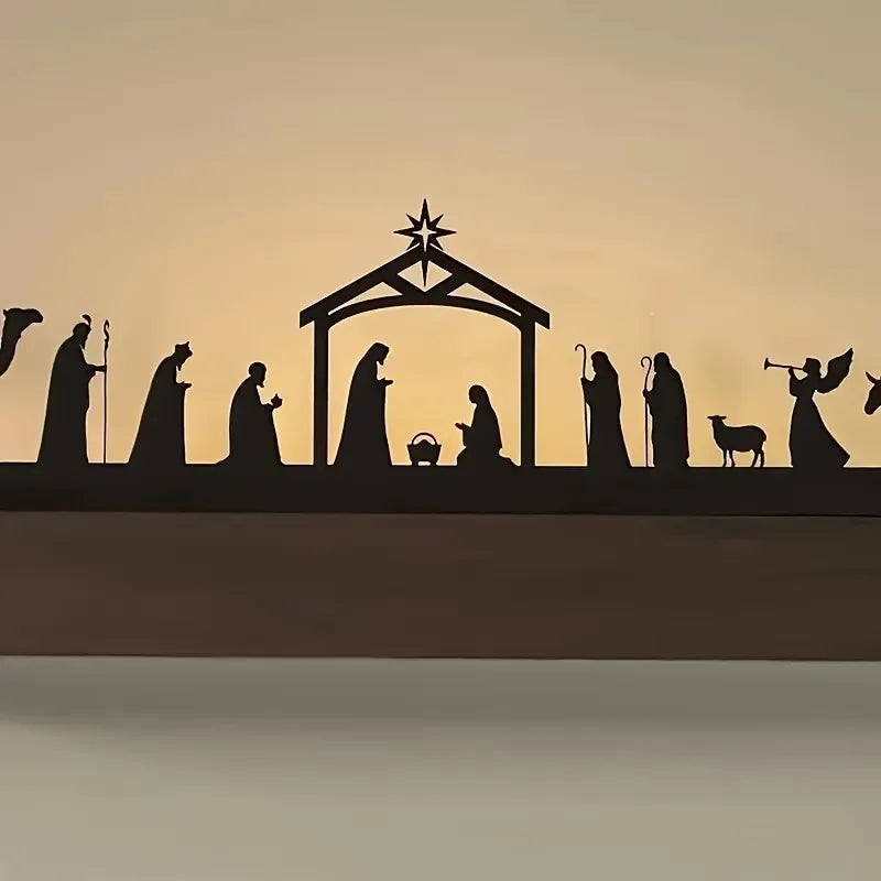 Crèche de Noël en métal – silhouette à poser, 30 cm – visuel fournisseur 6