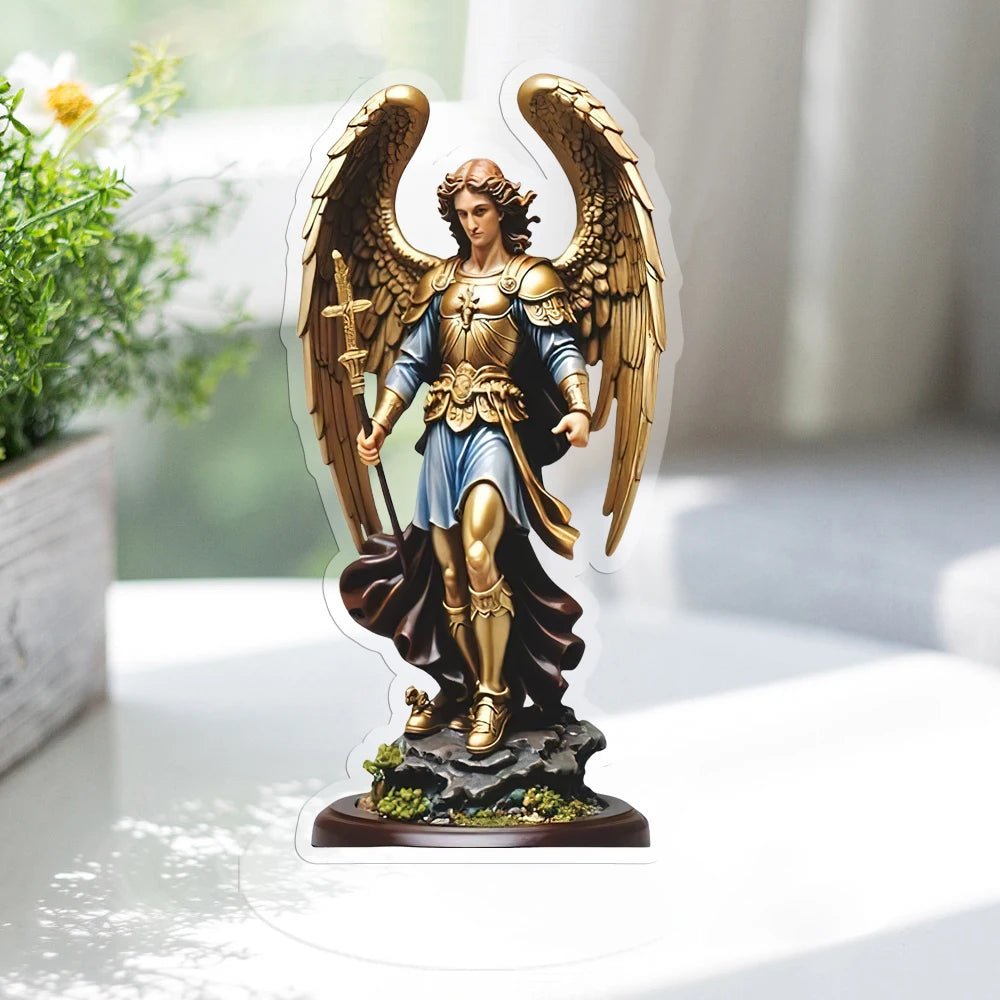 Saint Michel Archange – décoration murale 2D dorée