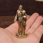 Statuette de Jésus style rétro – finition bronze