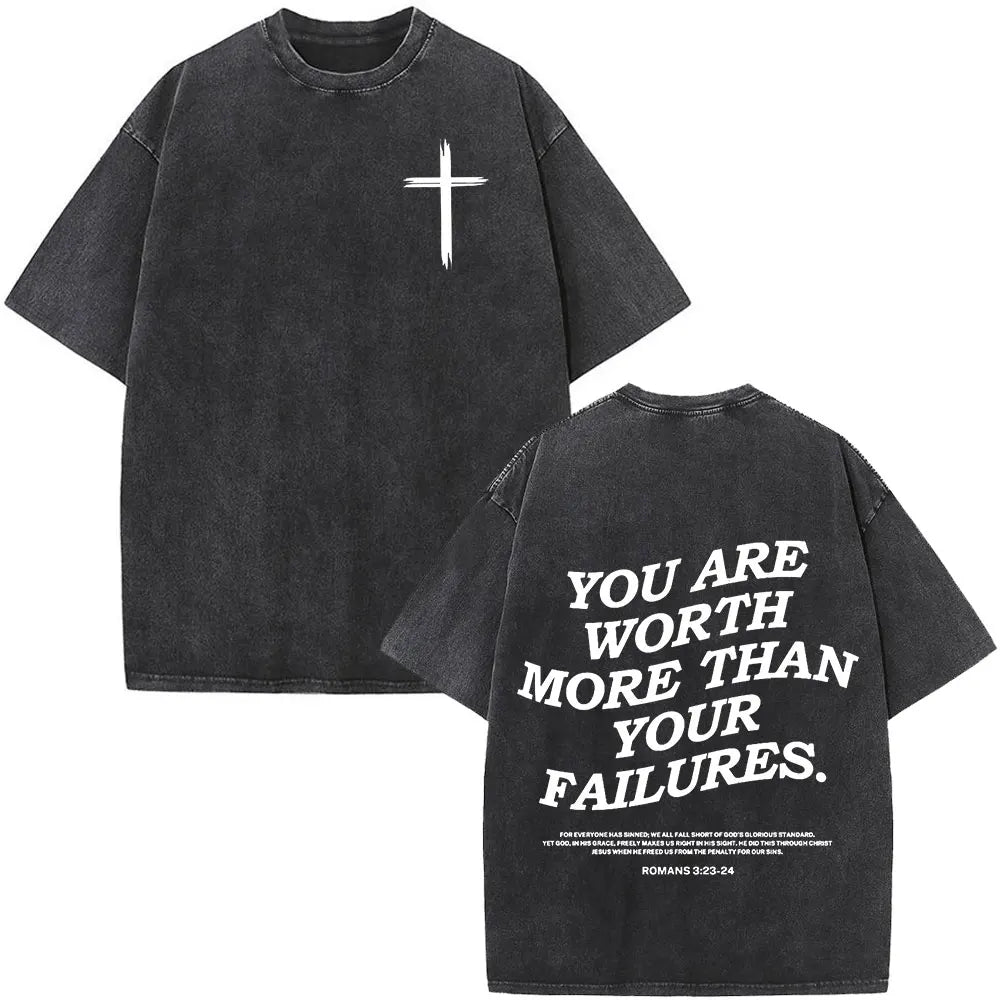 T-shirt chrétien unisexe Stella Christi – Col rond
