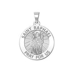 Médaille Saint Raphaël Archange – pendentif avec prière latine