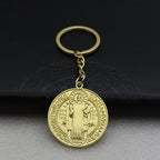 Porte-clés médaille de Saint-Benoît double face – 3 finitions