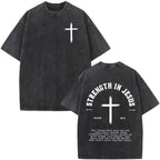 T-shirt chrétien unisexe Stella Christi – Col rond