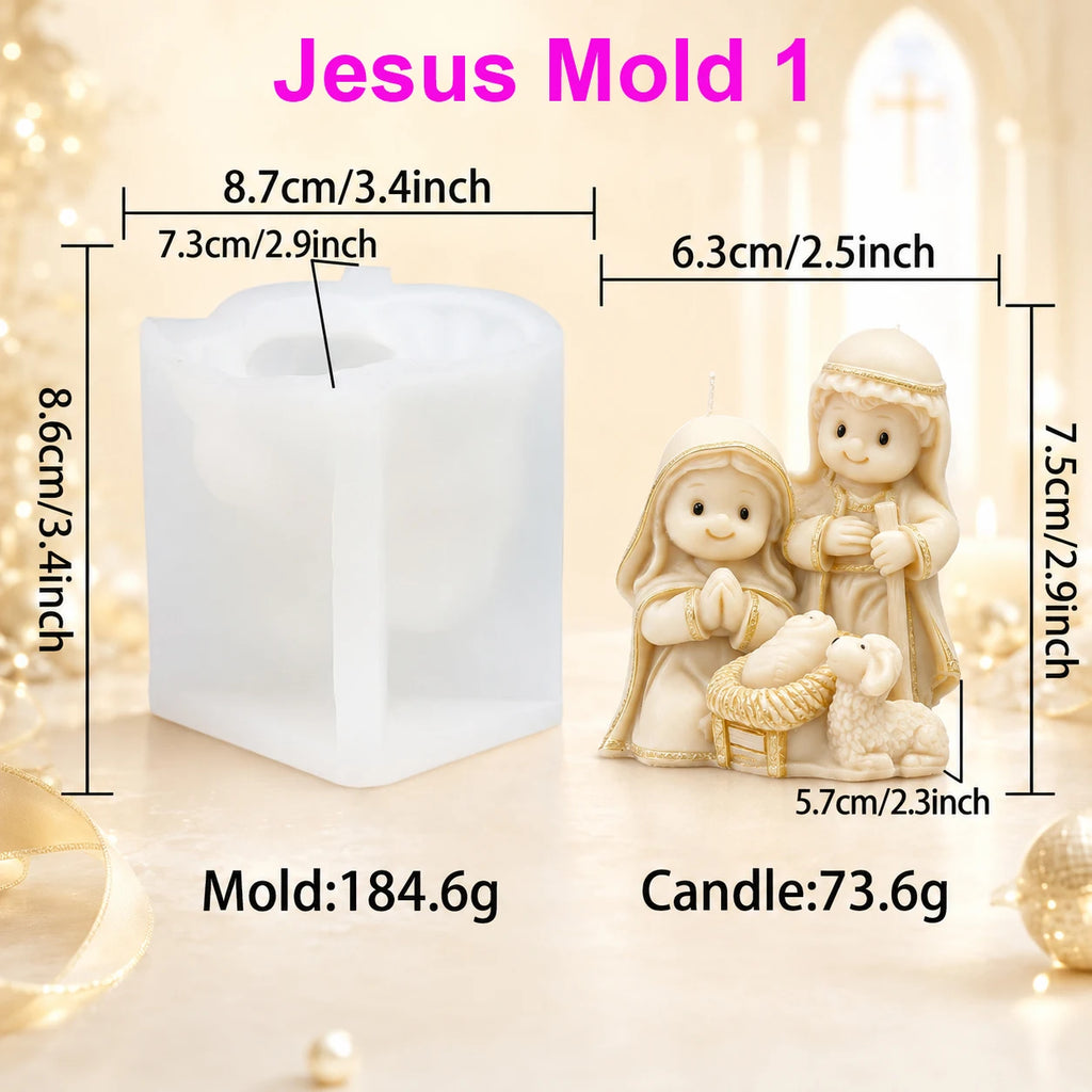 Moule en silicone Nativité 3D – bougies et créations – visuel fournisseur 7