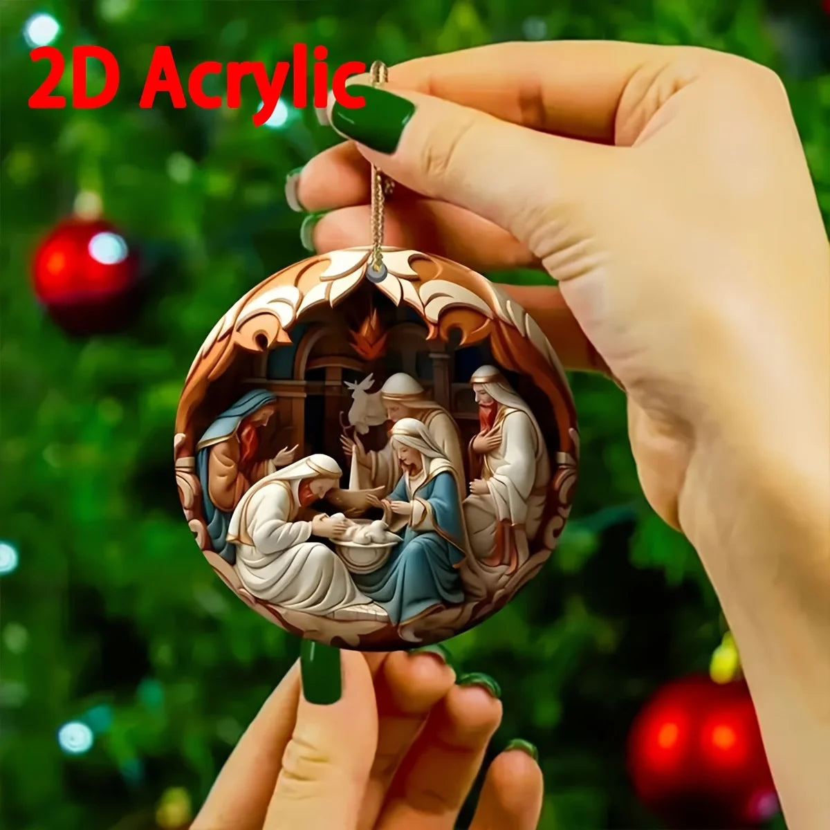 Suspensions de la Nativité – lot de 6 ou 12 décors plats – visuel fournisseur 4