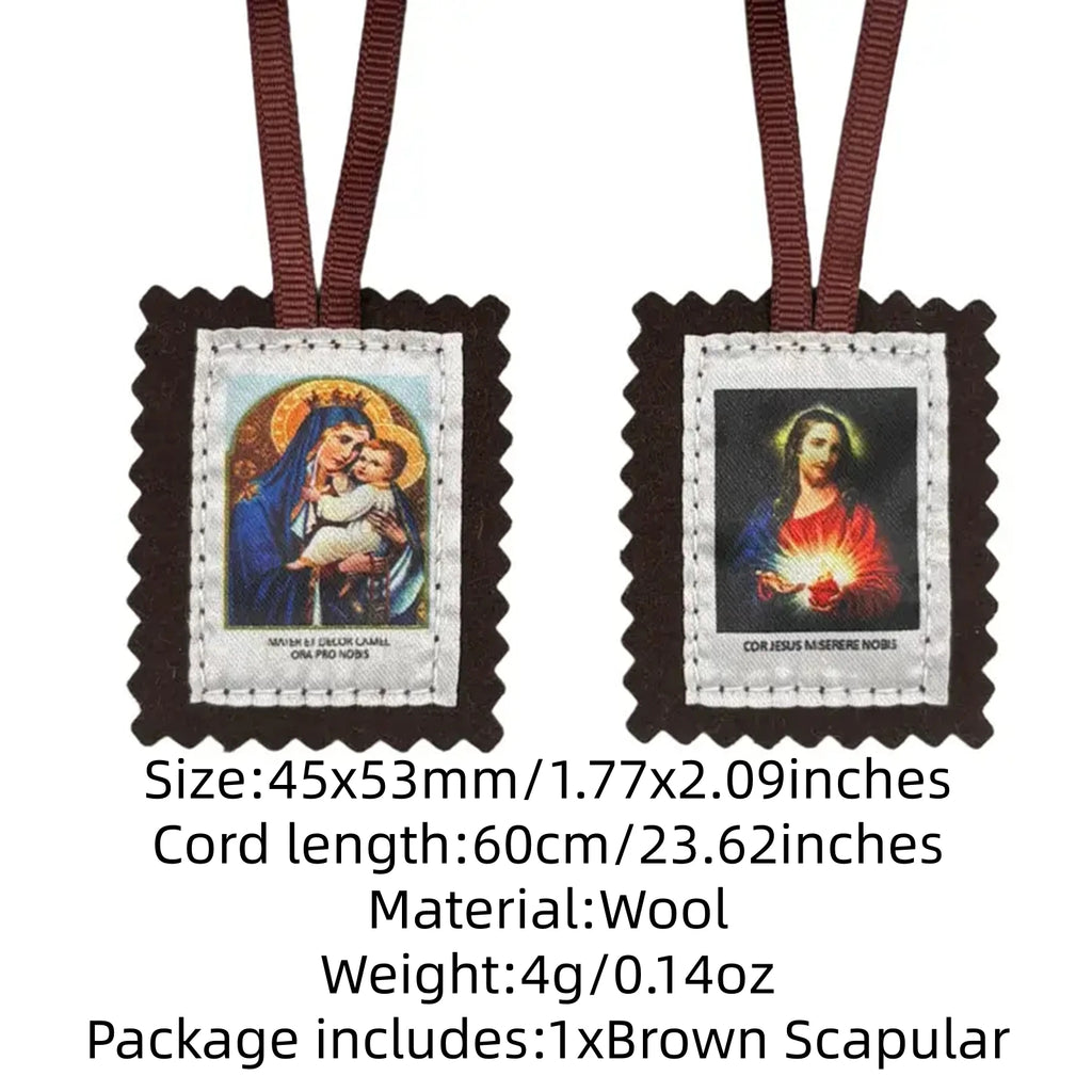 Scapulaire Notre-Dame du Mont-Carmel – marron ou blanc