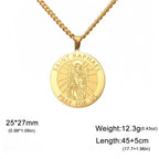 Médaille Saint Raphaël Archange – pendentif avec prière latine