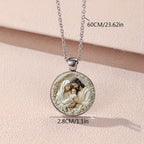 Collier Sainte Famille – pendentif illustré en verre – visuel fournisseur 6