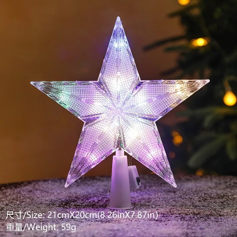 Étoiles et lunes lumineuses LED – modèles de Noël – détail 25