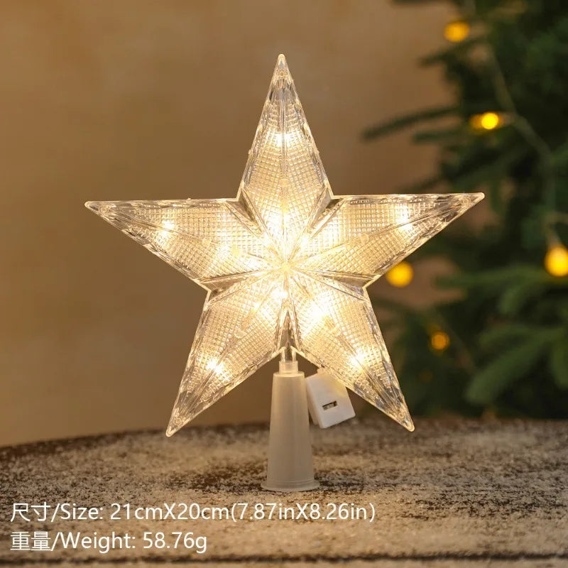 Étoiles et lunes lumineuses LED – modèles de Noël – détail 18