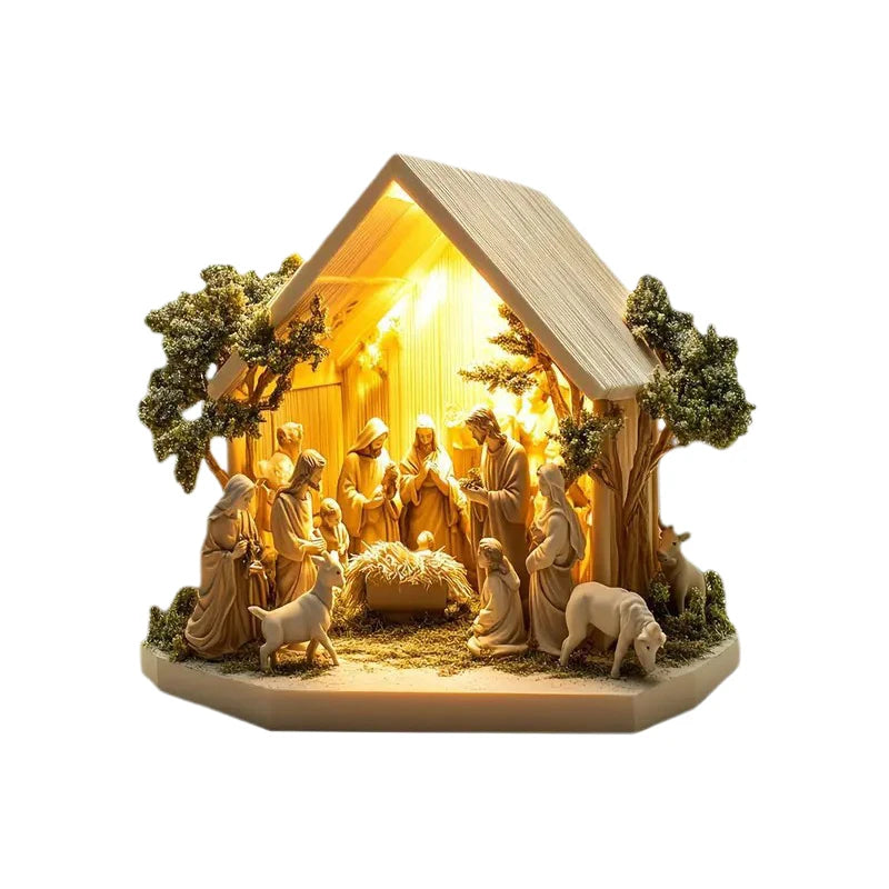 Crèche de Noël illustrée en acrylique – 13 modèles – visuel fournisseur 6