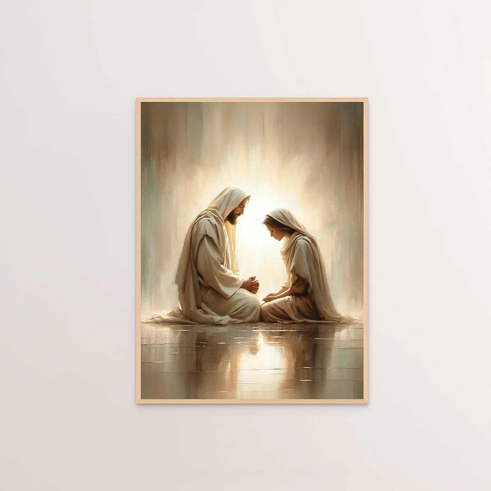 Affiche de Jésus-Christ sur toile – sans cadre – visuel fournisseur 7