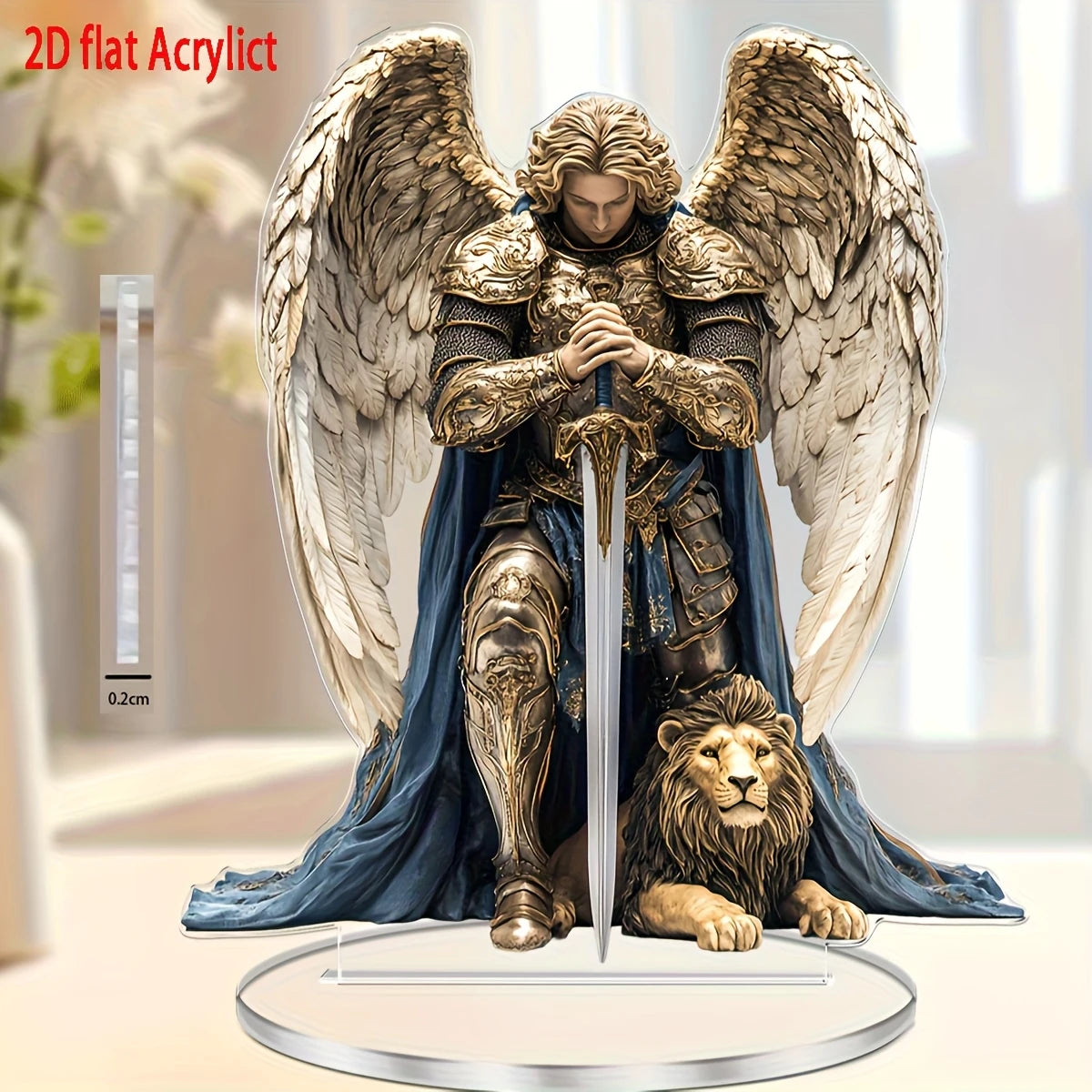 Saint Michel Archange – décor plat en acrylique sur socle – visuel fournisseur 4