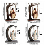 Jésus à la balançoire – décoration en bois, 2 tailles