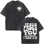T-shirt chrétien unisexe Stella Christi – Col rond