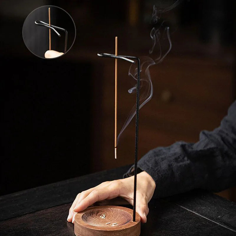 Brûleur d’encens en bois – Support pour bâtonnets